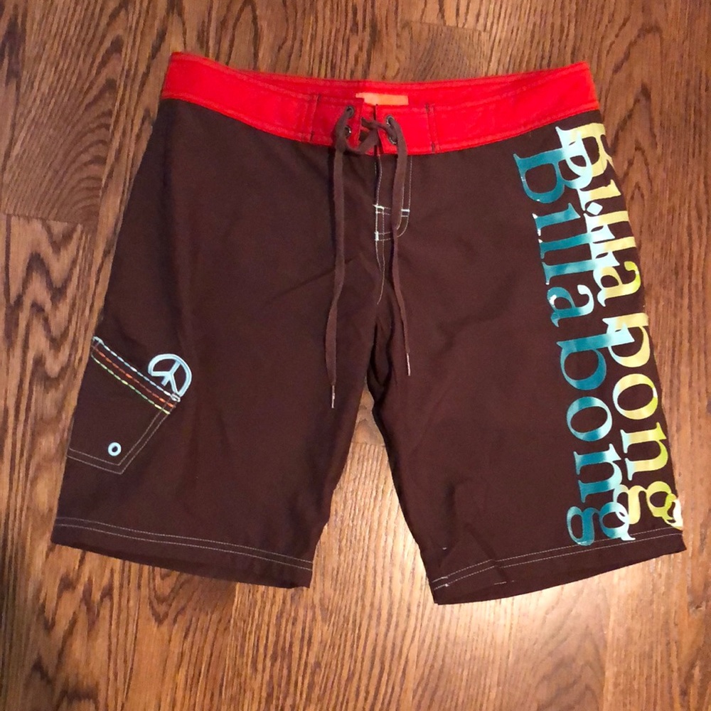 Billabong Brown Surf Shorts Size 3